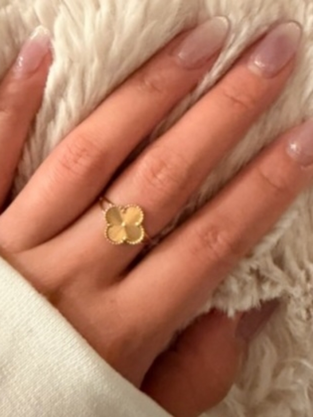 💞💍18K Real Gold  Clover Ring💍💞 - Picture 6 of 6